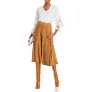 French Connection White Caballo Floral Lace Sheer Sleeve Sweater Pullover New M